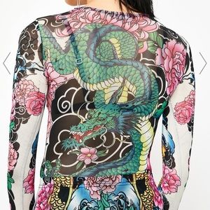 DEADLY DIVA TATTOO BODYSUIT by Current Mood